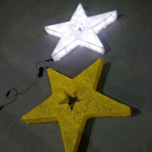 LED ستار زينة عيد الميلاد أضواء LED الدافئة الأبيض نجوم
